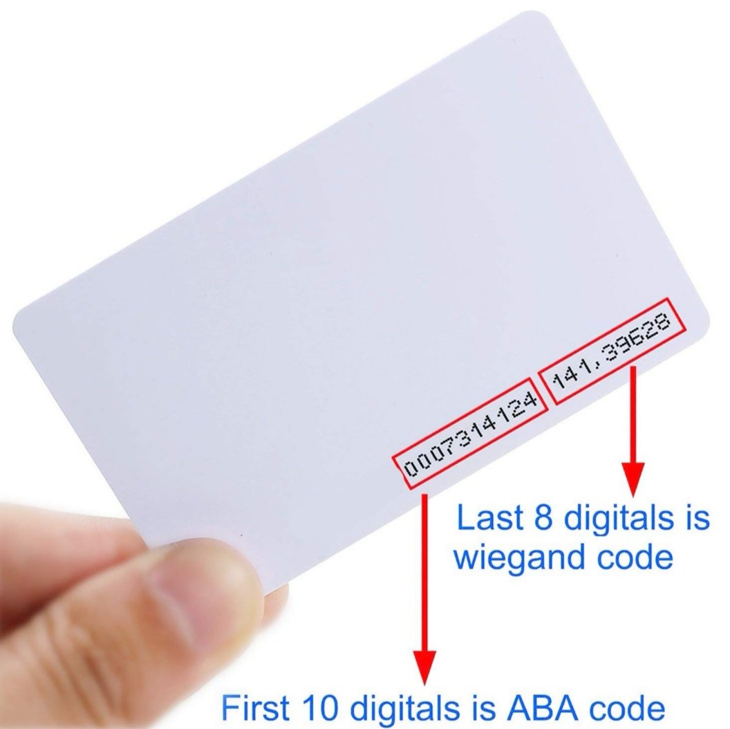 Carte RFID EM utilisée pour le pointage des employés.