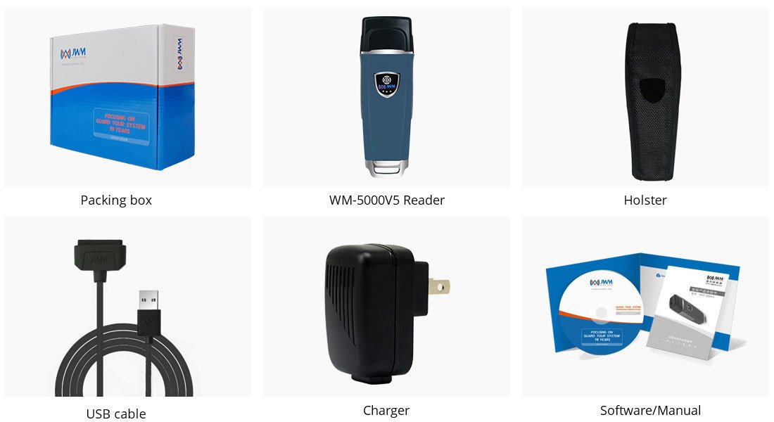 Agent utilisant le contrôleur de ronde Guard Online WM5000V5.