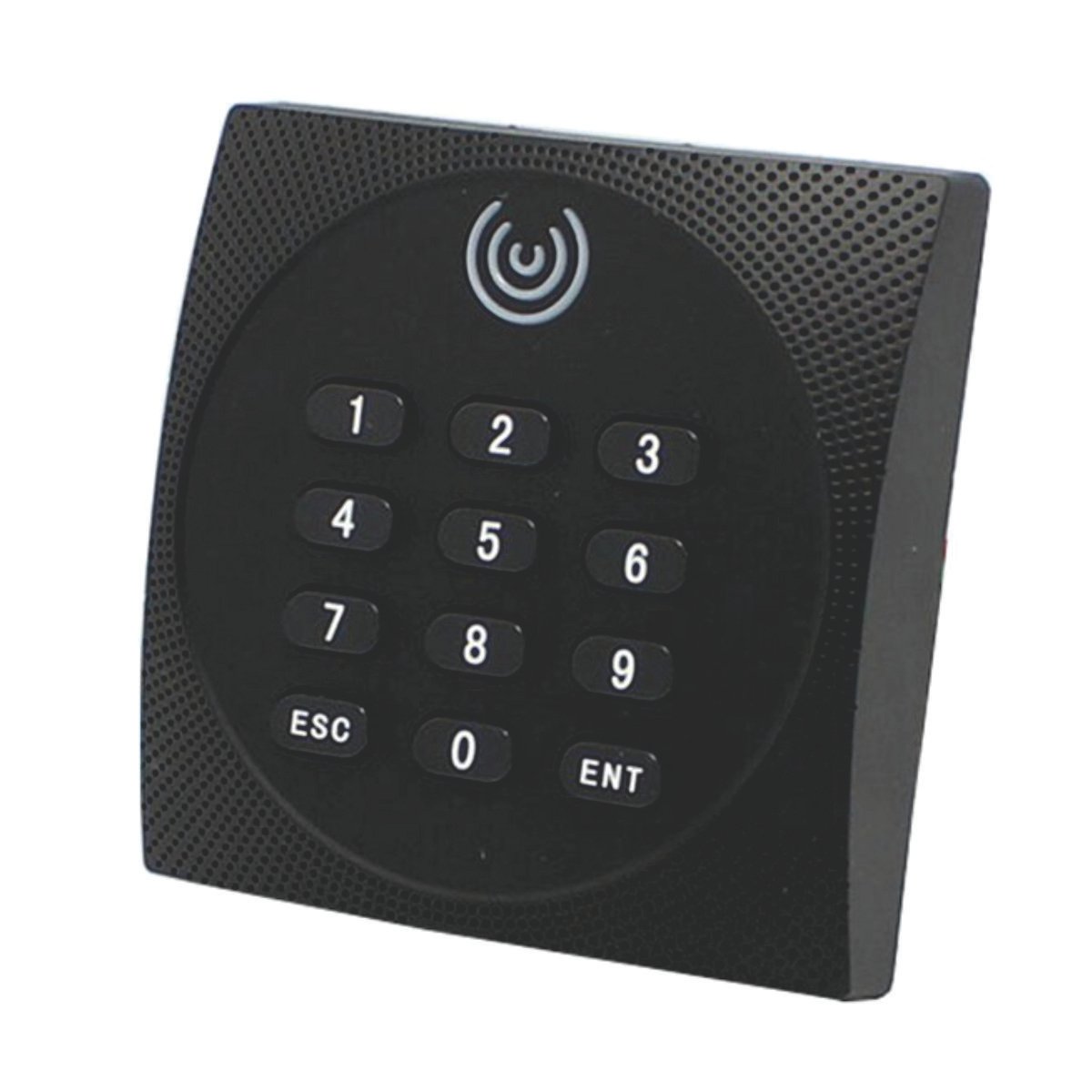 Installation du lecteur RFID ZKTeco KR602E sur une porte d'entreprise.
