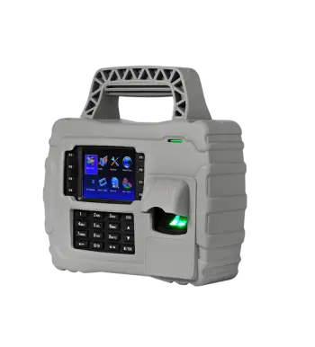 Pointeuse ZKTeco S922 avec batterie rechargeable.