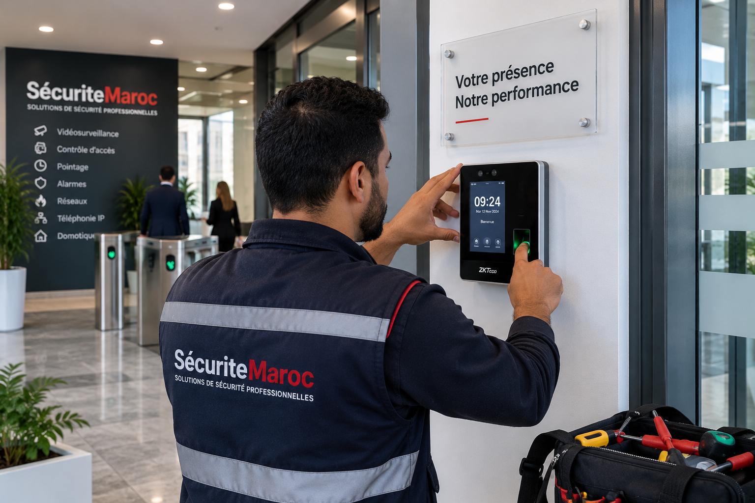 Installation et configuration d'un système de pointage professionnel au Maroc