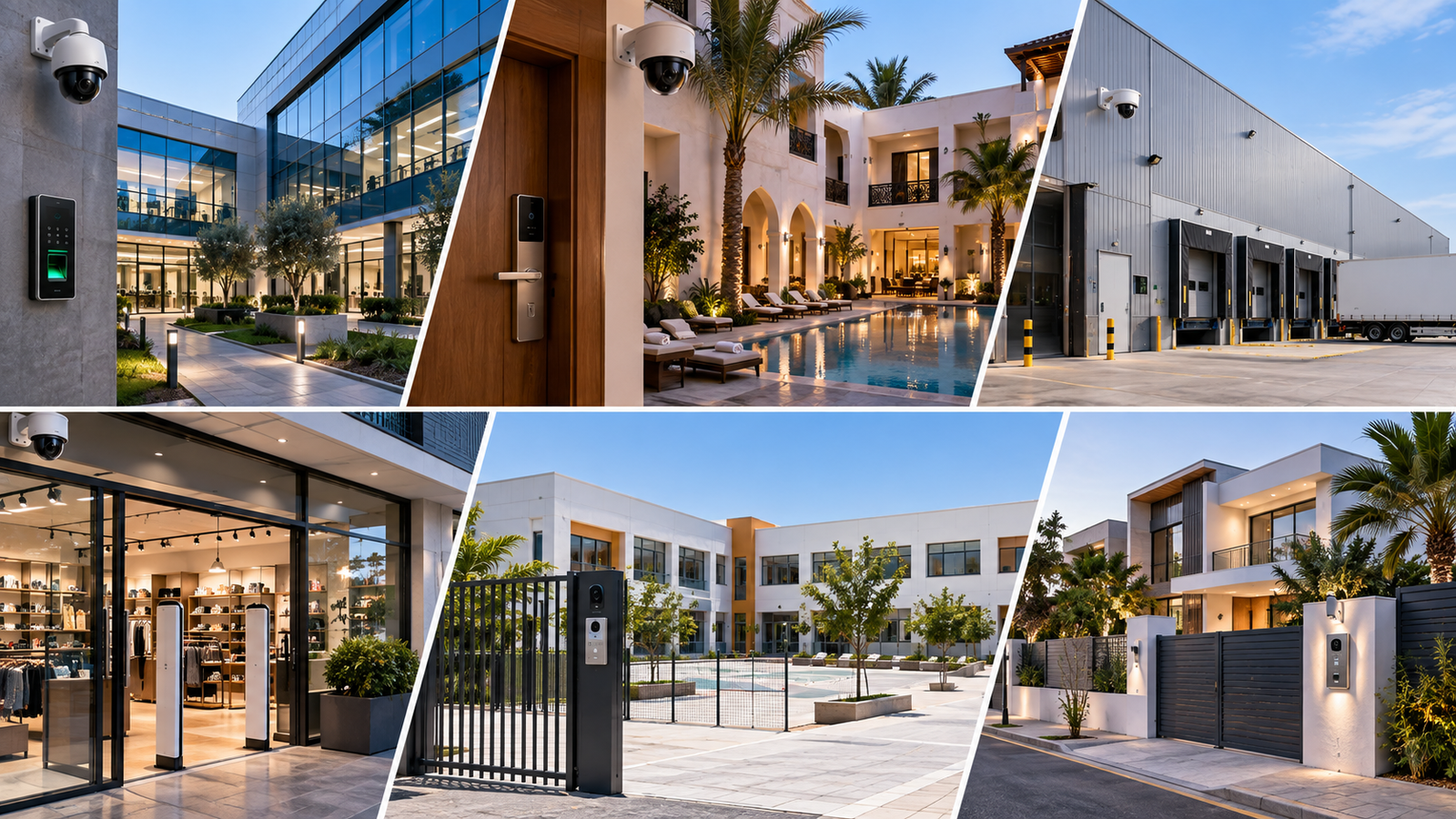 Solutions de sécurité électronique adaptées aux entreprises, hôtels, commerces, industries et bâtiments au Maroc